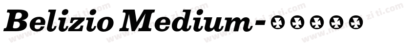 Belizio Medium字体转换